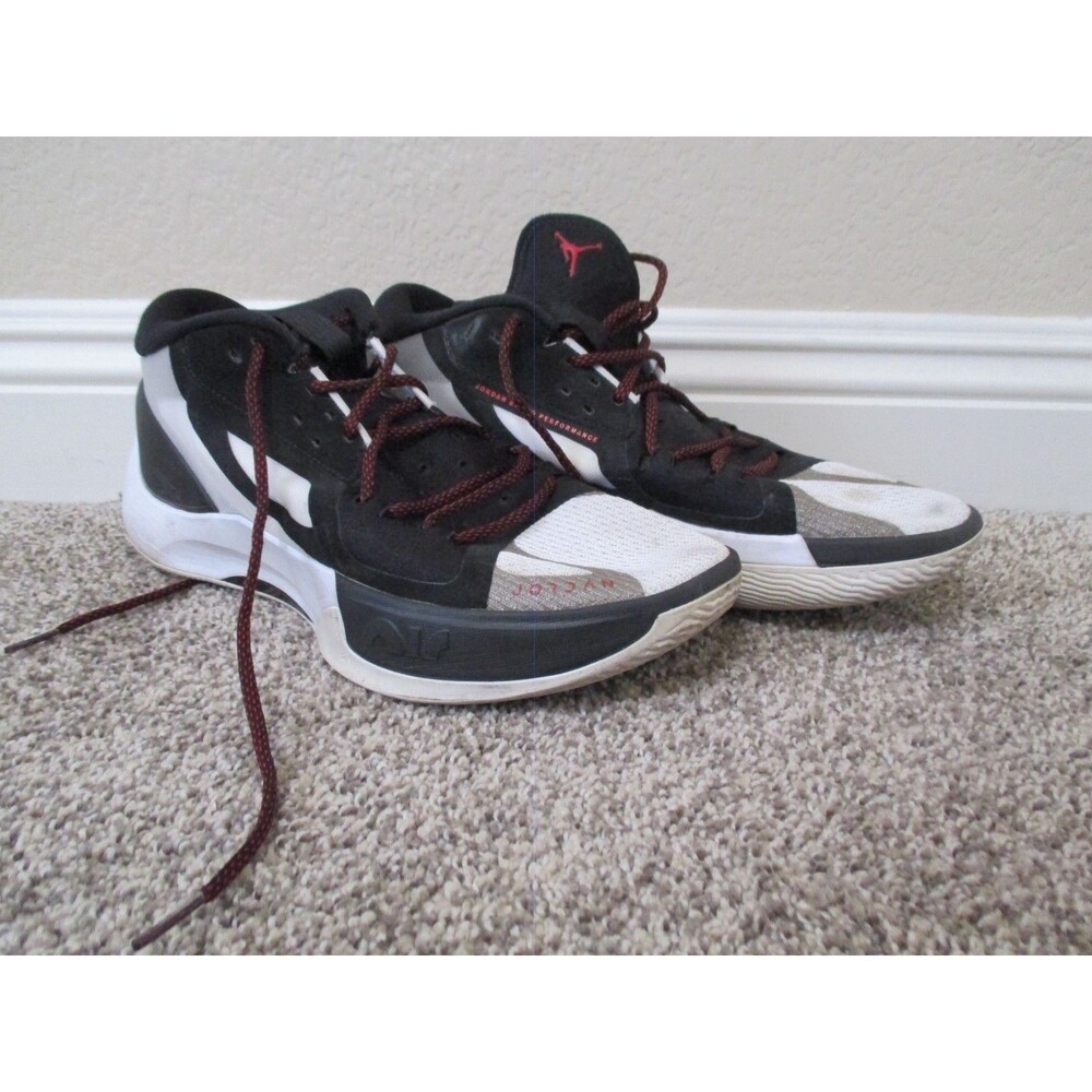 Air Jordan Zoom Separate Basketball Sneakers Black sky grey Mens 12